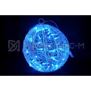 Шар подвесной Синий, 50 светодиодов, диаметр 25 см